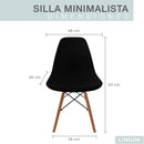 LINIUM Silla Minimalista Negro