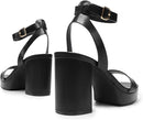 DREAM PAIRS Tacones de Plataforma con Punta Cuadrada
