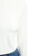 LOB Blusa Tejida Cuello Mock Texturizada