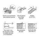 Truper Flexómetro Gripper, Contra Impacto, 5.5 m, Cinta 25 mm FH-55M Naranja con Negro Envío Gratis a Todo México