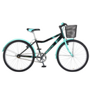 Benotto Kit Bicicleta para Mujer KYRA R26 1V F "V" Negro Aqua + Casco Benotto Montaña GIRO Rosa + Luz Trasera USB JH818B Roja Envío Gratis a Todo México