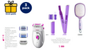 3 Pack Timco Cepillo Mango Ergonómico:  Depiladora Eléctrica Recargable  DW-3619R, Mini Delineador Facial X57 y Cepillo Mango Ergonómico CSU05V
