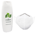 2 Pack : 1 Cubrebocas N95 y Gel Antibacterial 400 ml